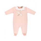 Everything Must Change (EMC) Baby Girl Peach Butterfly Rhinestone Babygrow